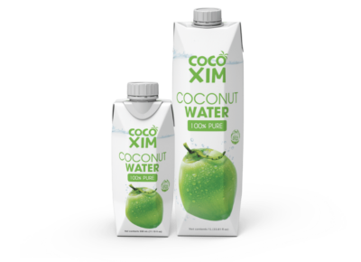 cocoxim pure coconut water in 330ml and 1000 ml